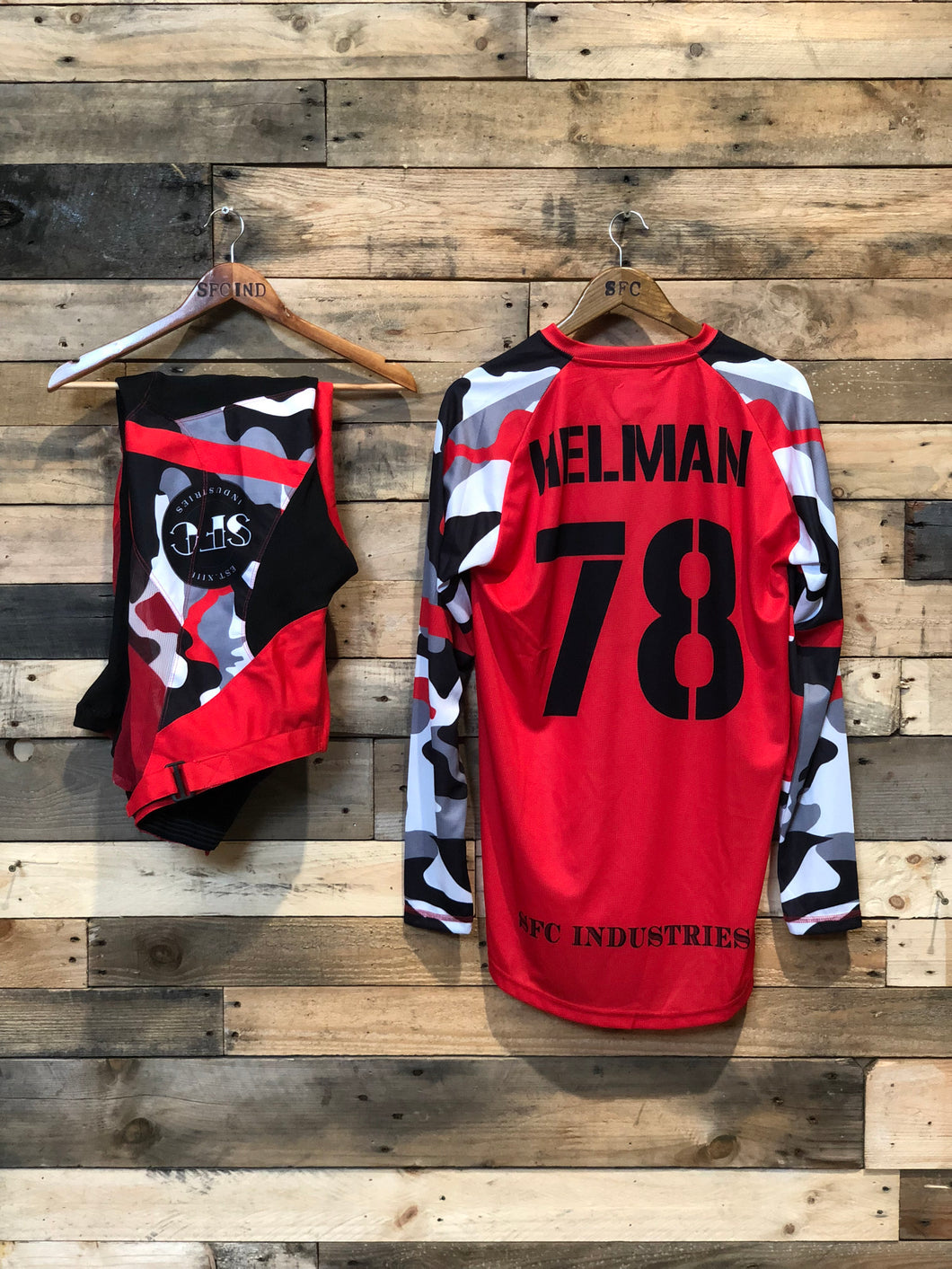 SFC INDUSTRIES RED CAMO MX JERSEY